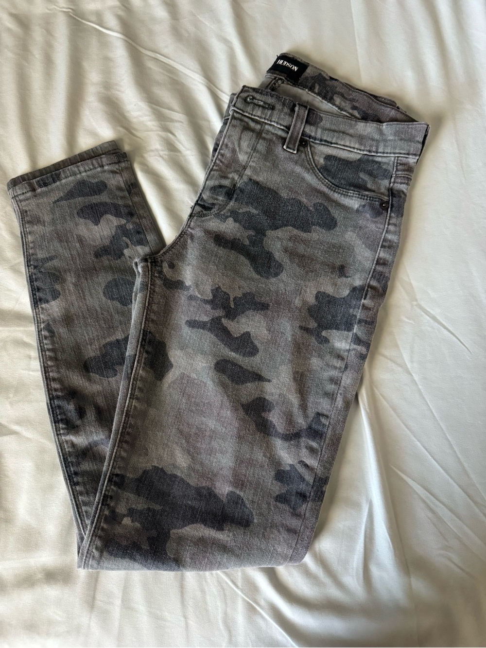 Hudson Gray Camo Slim Jeans